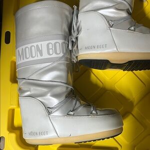 Moon Boot Kids Silver Winter Boots